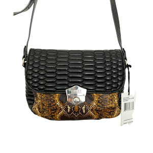 Aimee Kestenberg Roxy Crossbody Digital Snake Purse Black Brown